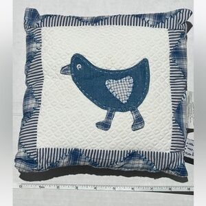 NWT Gap Kids decorative pillow with patchwork detail,